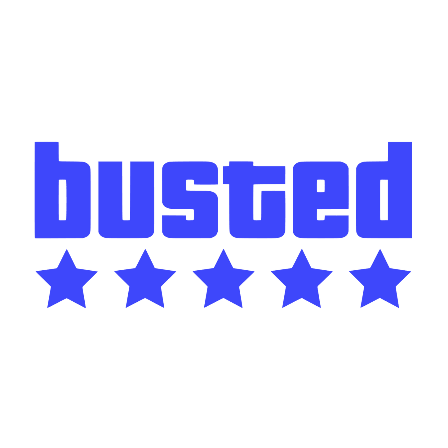 Sticker auto decorativ, tuning, rezistent la apa si UV, Busted v2