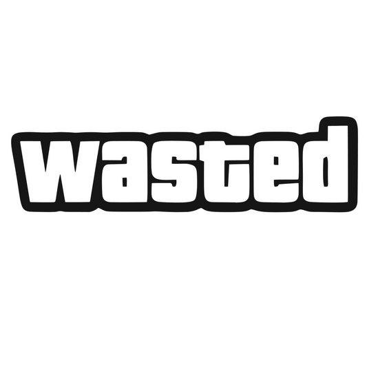 Sticker auto decorativ, rezistent la apa si UV, Wasted