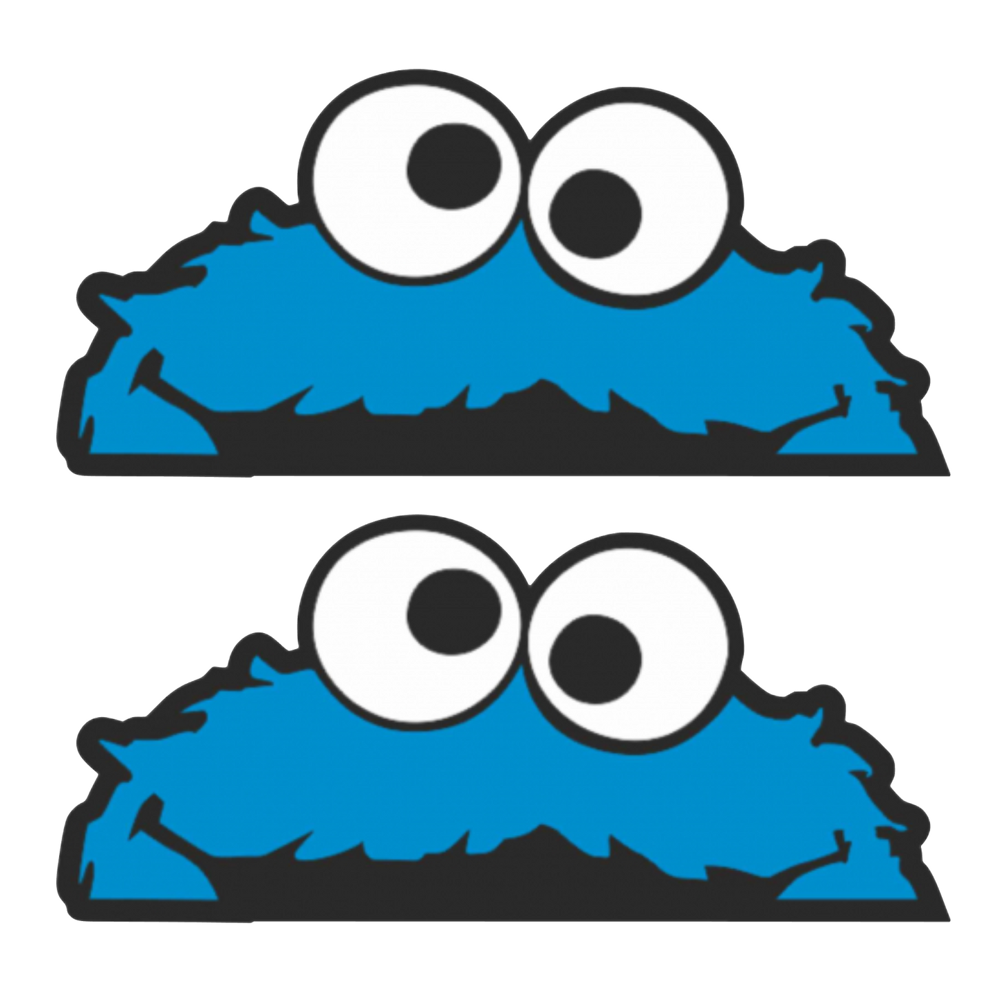 Set 2 stickere rezistente, cookie monster, monstrul prajiturilor