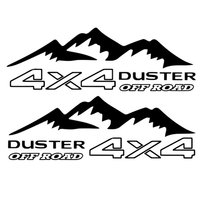 Set 2 Stickere auto Off Road, DUSTER 4x4