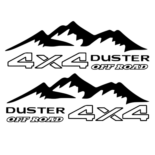 Set 2 Stickere auto Off Road, DUSTER 4x4