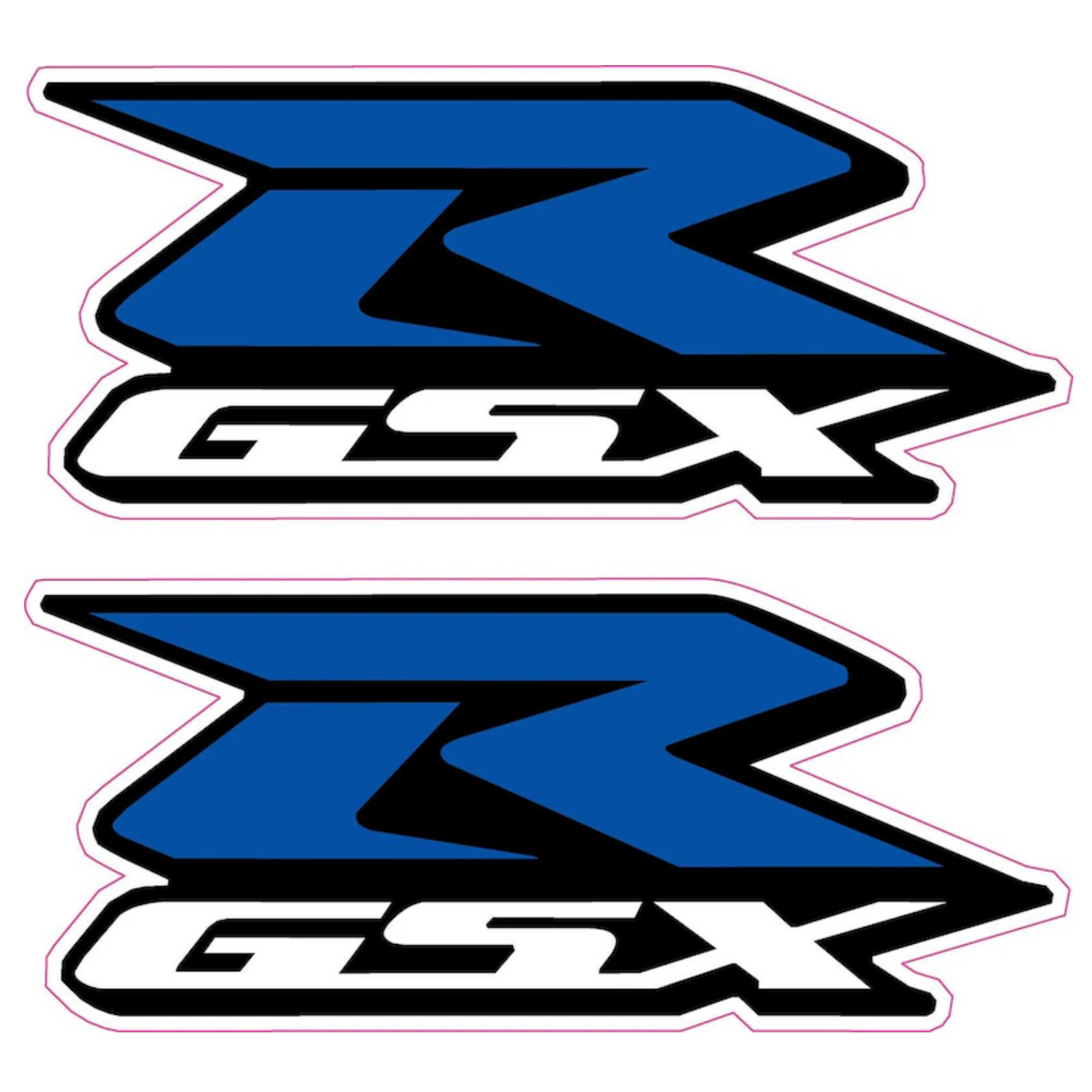 Set 2 stickere color, rezistente, GSX-R