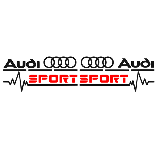 Set Sticker Auto Audi geam lateral
