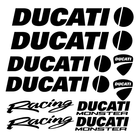 Set 10 Stickere Ducati