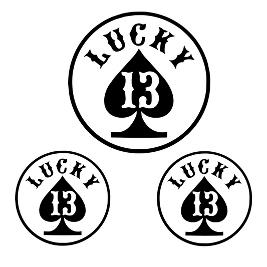 Set 3 stickere Lucky 13