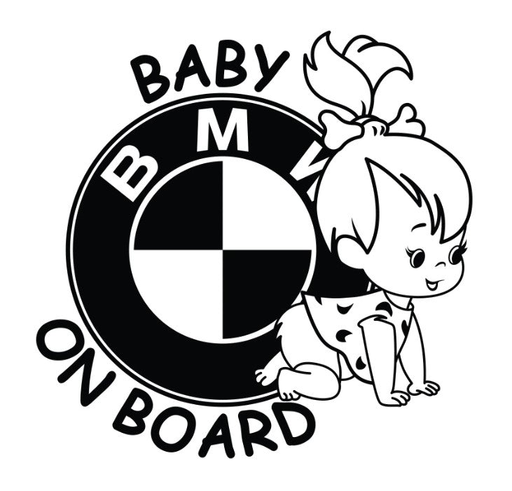 Sticker Baby on Board BMW