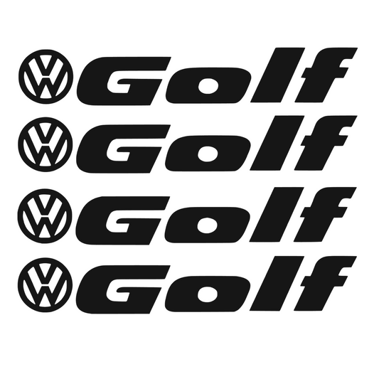 Set 4 Sticker Auto Volkswagen Golf Vw manere - etriere