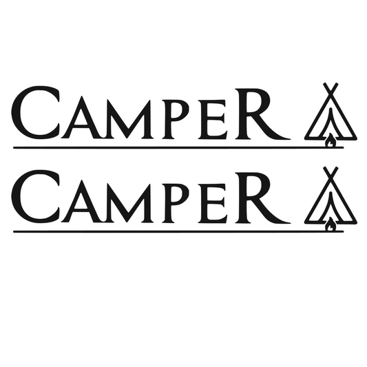 Set 2 stickere decorative, ultrarezistente la apa si UV, Camper