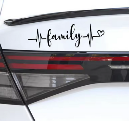 Sticker Family – Familie, Puls EKG și Inimă