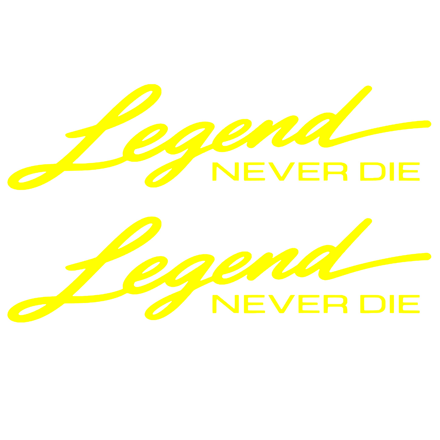Set 2 stickere decorative, rezistente, Legend never die