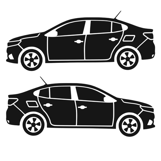 Set 2 stickere rezistente, stanga si dreapta, Dacia Logan 3 2021+