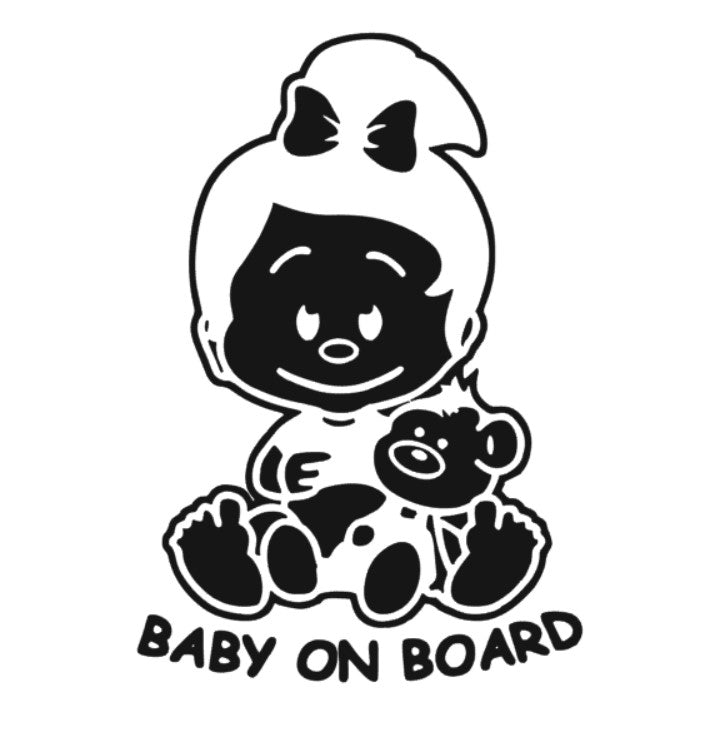 Sticker Baby on Board Fetita 1