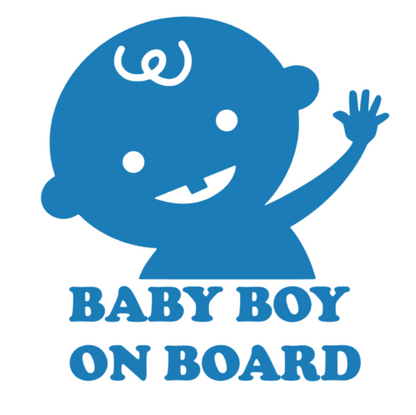 Sticker baby boy on board 3