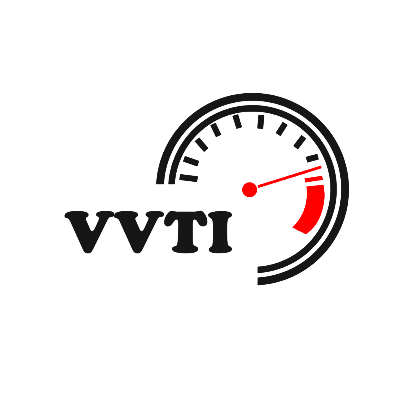 Sticker auto moto decorativ, tuning, rezistent la apa si UV, turometru VVTI