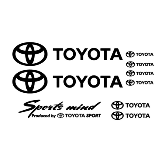 Set 9 stickere Toyota