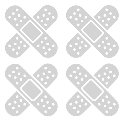 Set 4 stickere decorative, pentru masina sau motocicleta, tip plasture
