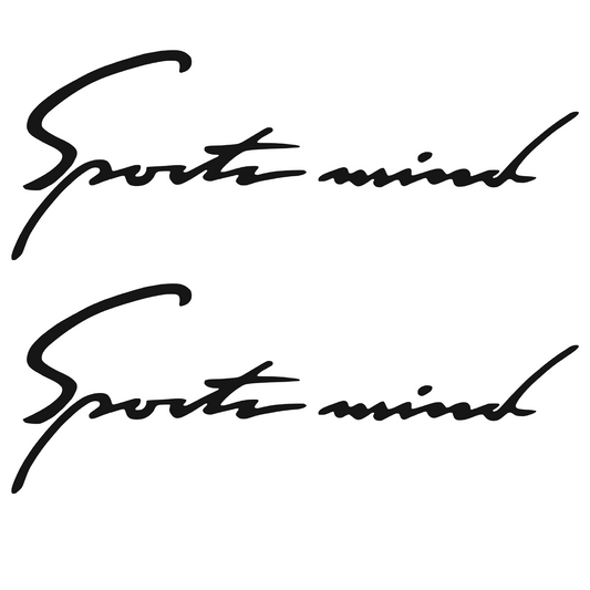 Set 2 stickere auto, decorative, Sports Mind