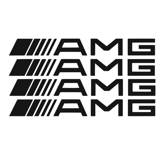 Set 4 sticker auto Mercedes AMG manere - etriere, 12 cm