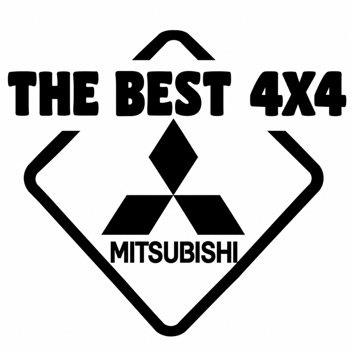 Sticker Mitsubishi – The Best 4x4 Off-Road