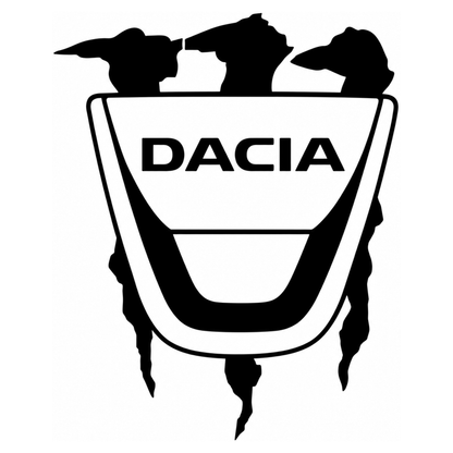 Sticker Dacia Monster – Logo Dacia cu Gheare