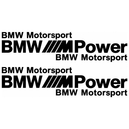 Set 2 Stickere Auto BMW Motorsport M Power