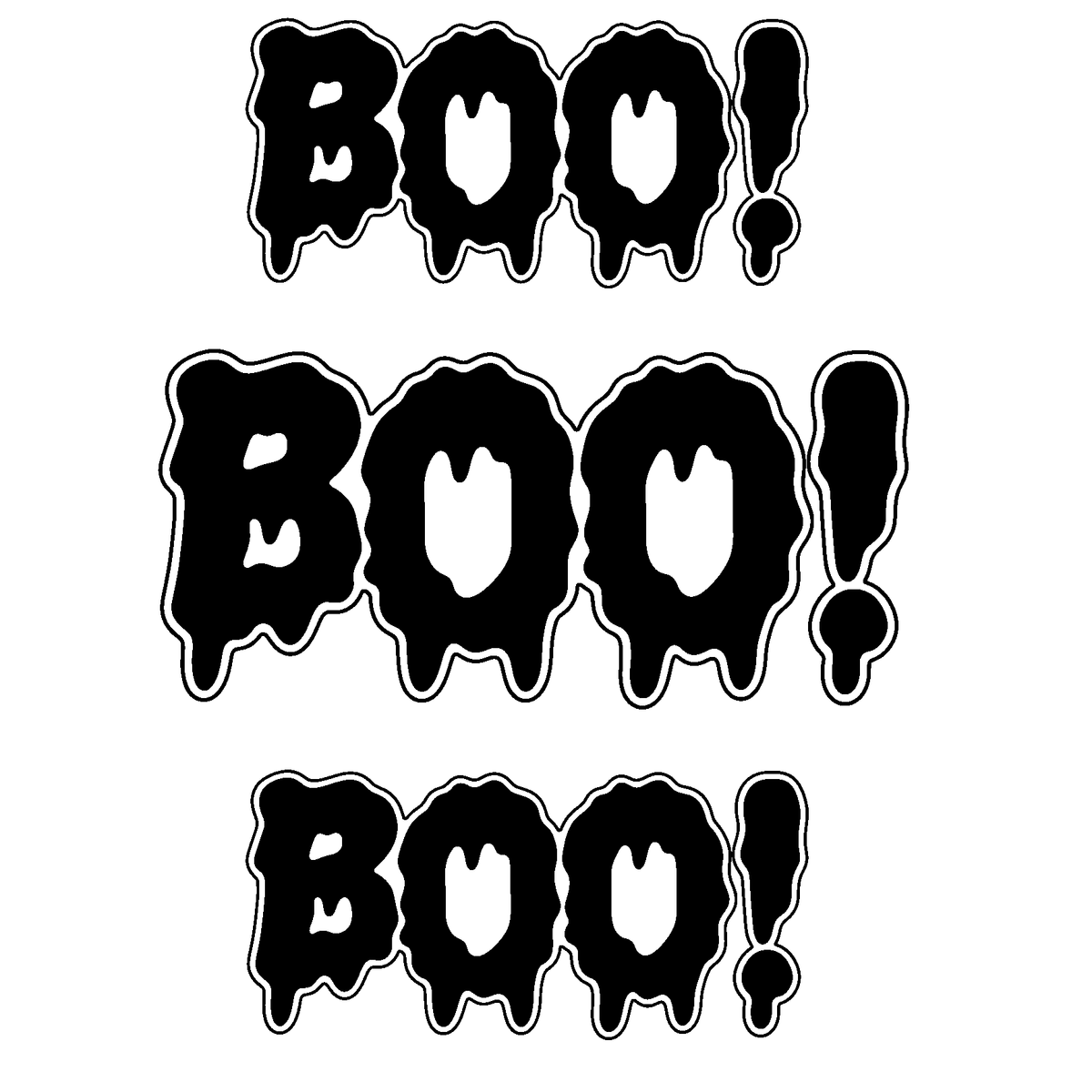 Set 3 Stickere BOO! – Autocolant Halloween Funny Auto Moto