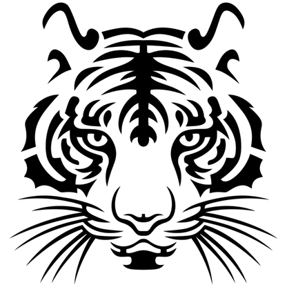 Sticker Cap de Tigru Tribal – Design Wild, Auto Moto