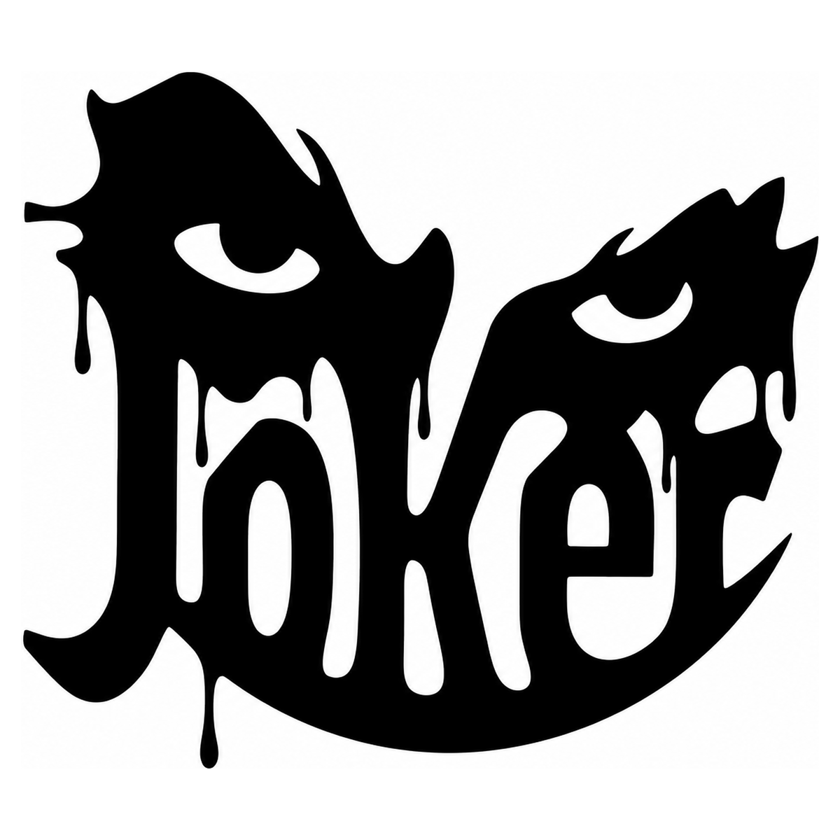 Sticker Auto Joker – Stil Horror Dripping 20cm