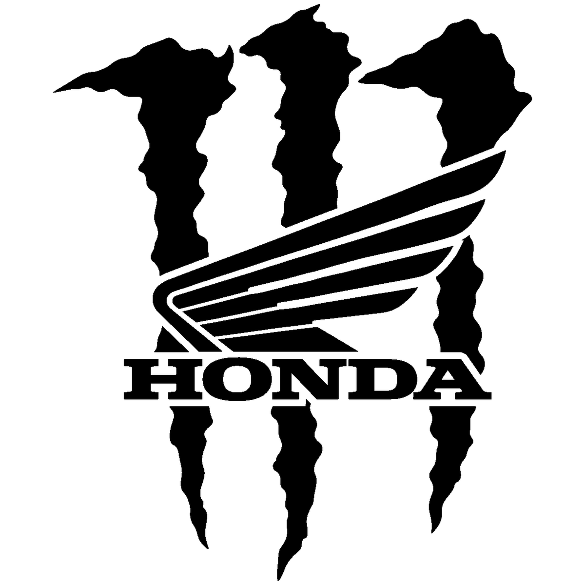 Sticker Honda Monster – Logo Honda cu Gheare