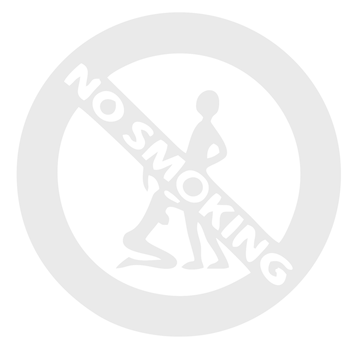 Sticker auto rezistent la apa, No smoke