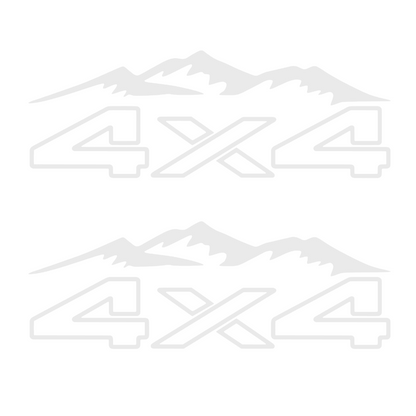 Set 2 stickere auto off road, 4x4, rezistente la exterior