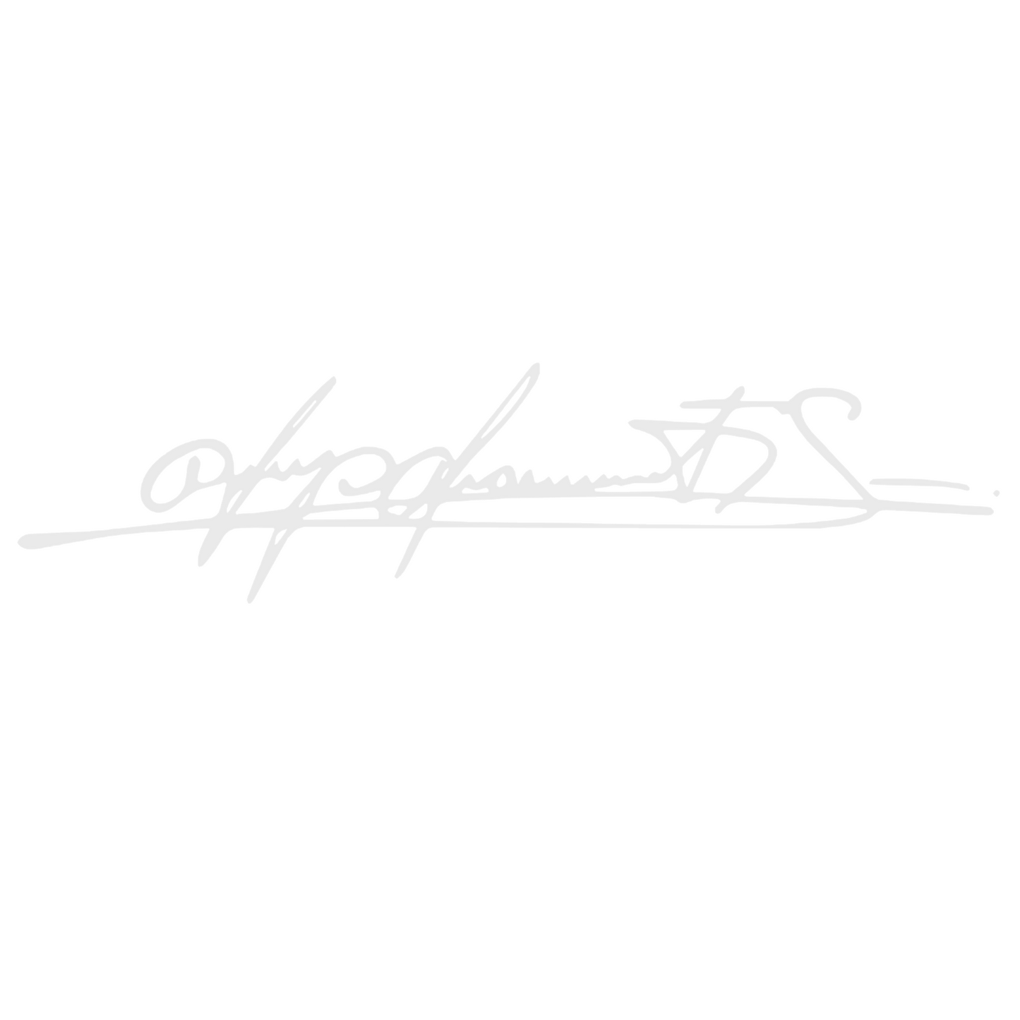 Sticker auto moto decorativ, model semnatura, pentru bara, faruri, capota sau geam
