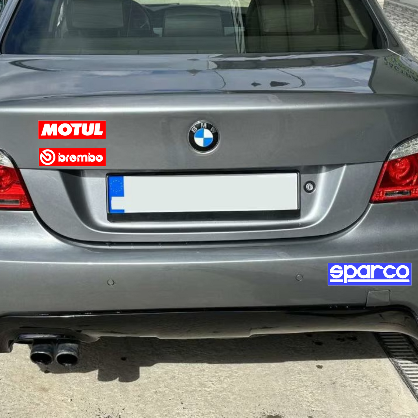 Set 3 stickere rezistente, decorative, sponsori, motul, sparco, brembo,