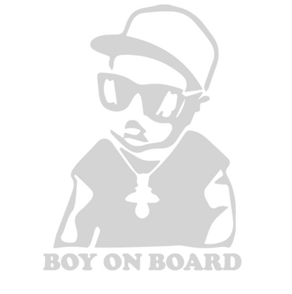 Sticker baby rapper on board