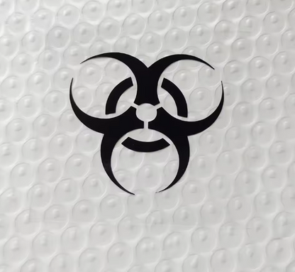 Set 3 stickere decorative Biohazard – Simbol Pericol Biologic