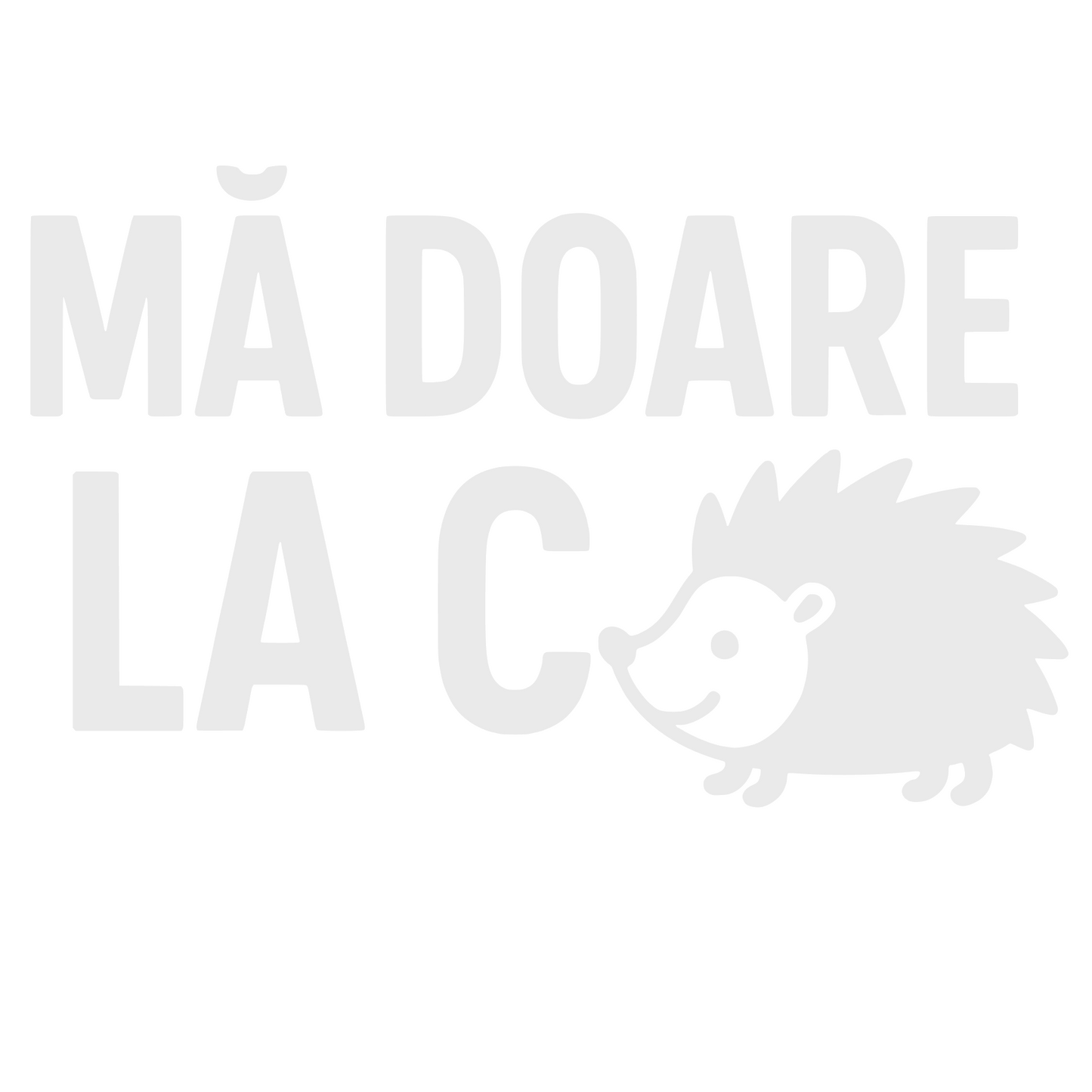 Sticker auto decorativ si rezistent, Ma doare la arici