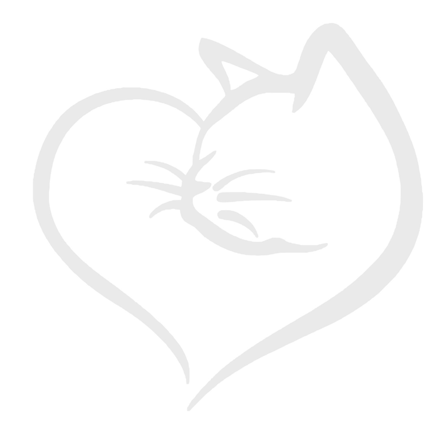 Sticker auto moto decorativ, tuning, rezistent la apa si UV, Pisica cu inima