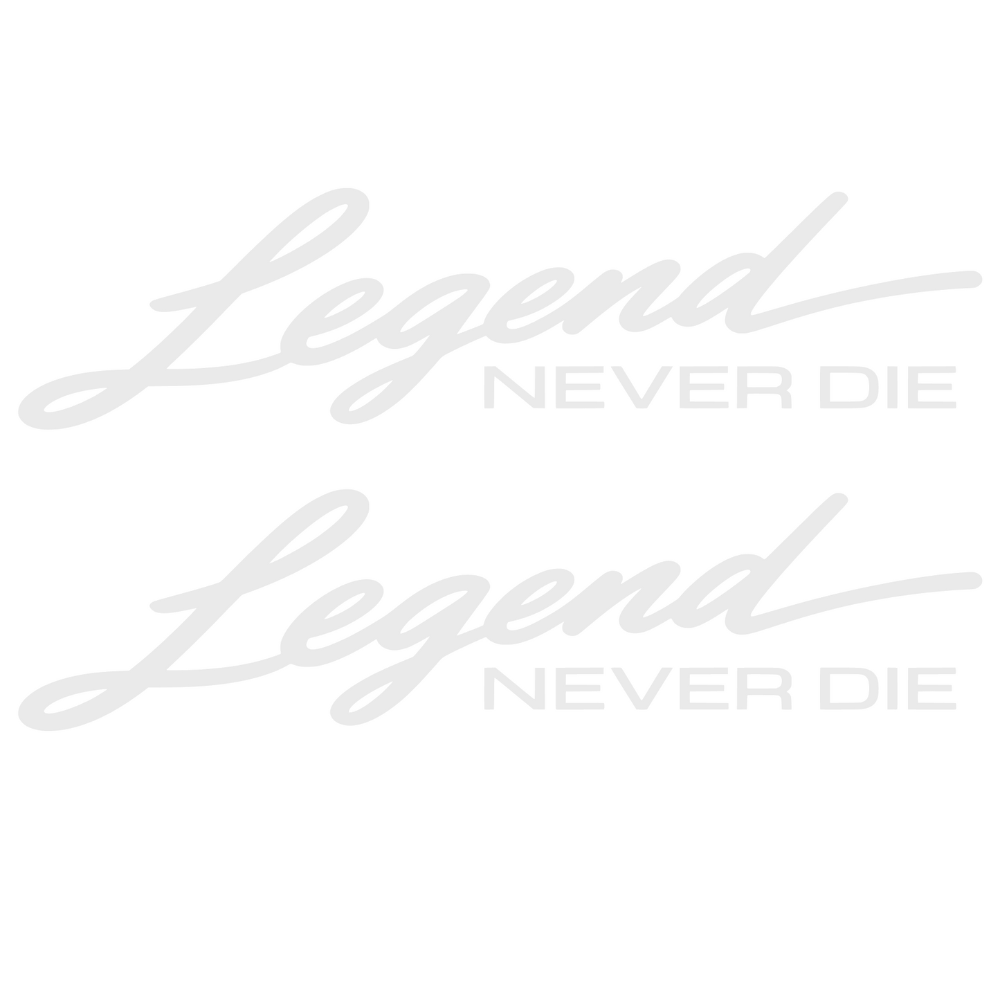 Set 2 stickere decorative, rezistente, Legend never die