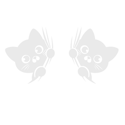 Set 2 stickere decorative, rezistente, pisicute dragute