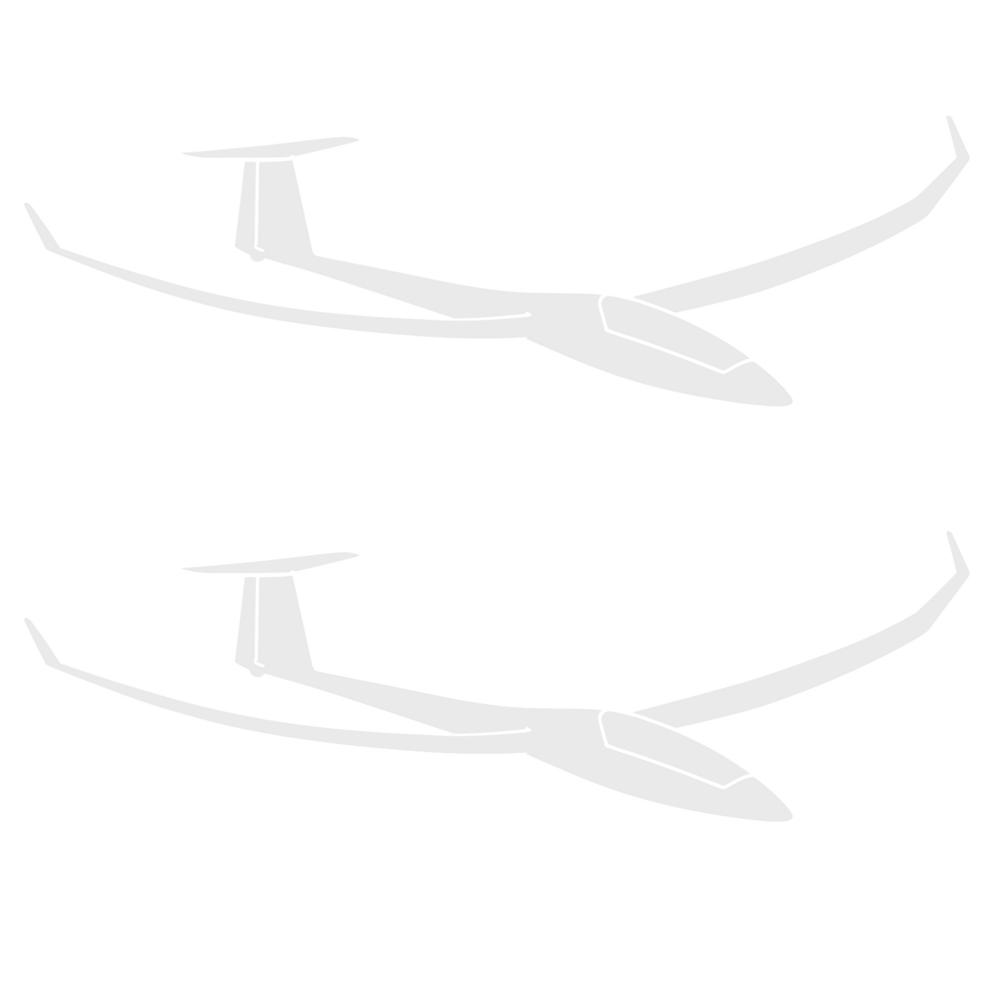 Set 2 stickere decorative, rezistente la exterior, model aeropla