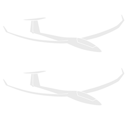 Set 2 stickere decorative, rezistente la exterior, model aeropla