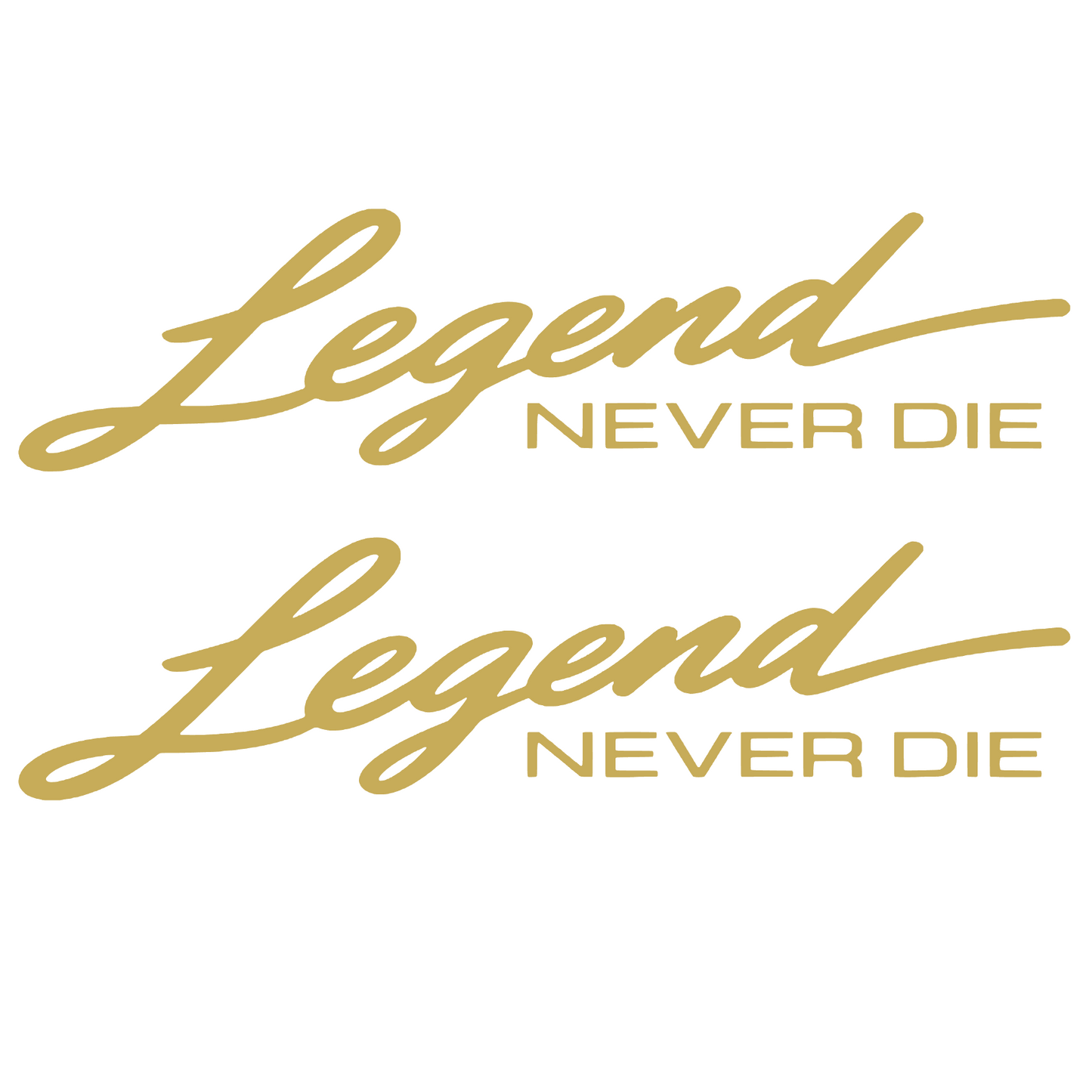 Set 2 stickere decorative, rezistente, Legend never die
