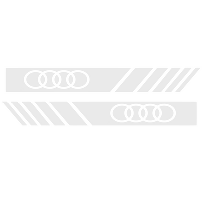 Set 2 stickere pentru Audi A1, A2, A3, A4, A5, A6, A7, A8