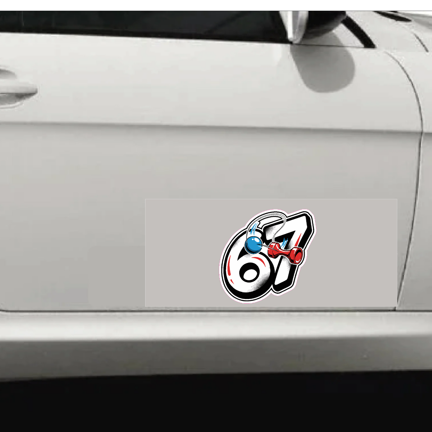 Sticker rezistent SIX SEVEN 67 Kendama v2