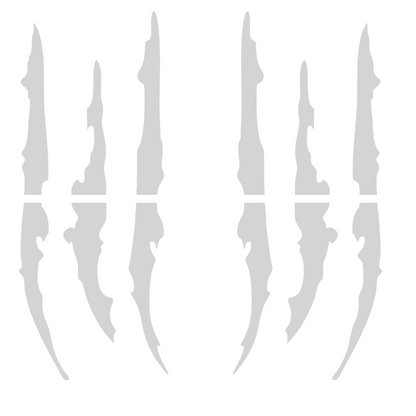 Set 2 stickere decorative tip zgarieturi de gheare, rezistente, stanga si dreapta