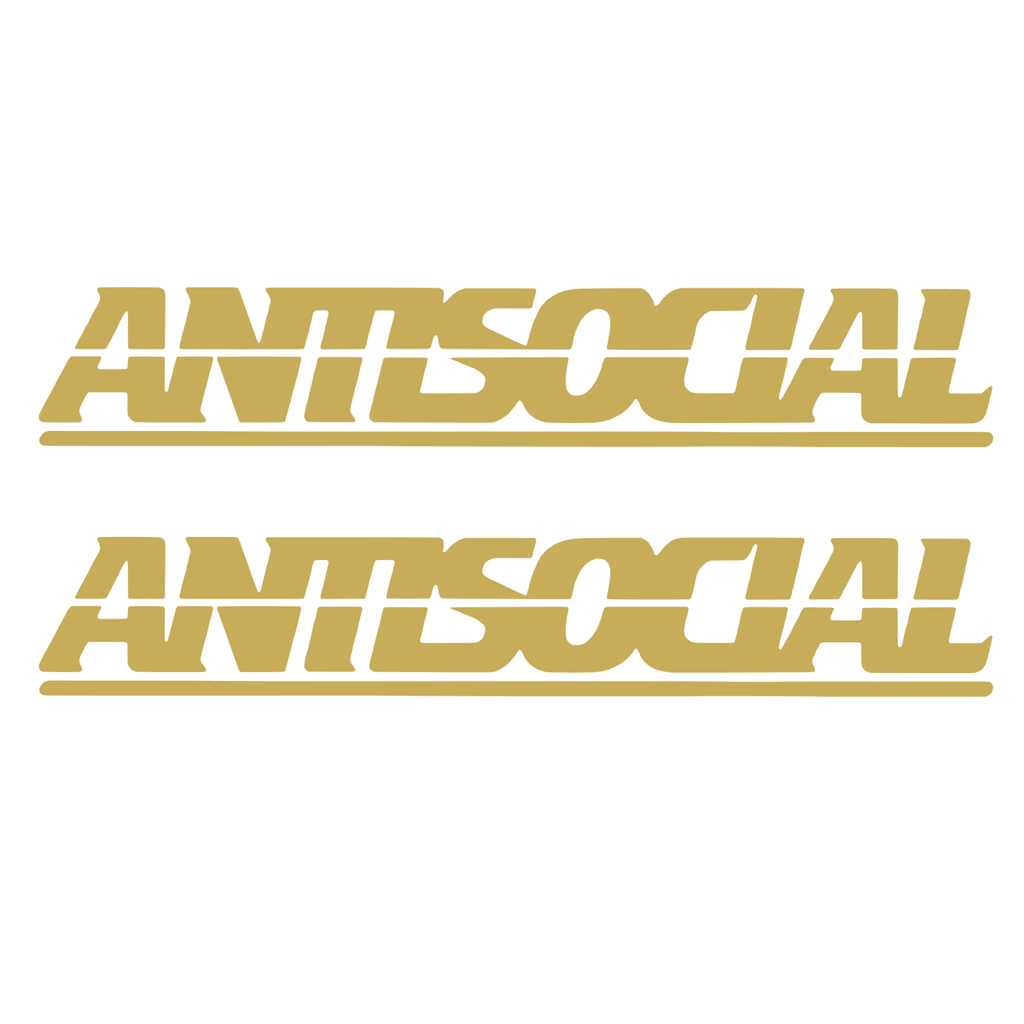 Set 2 stickere auto decorative, antisocial