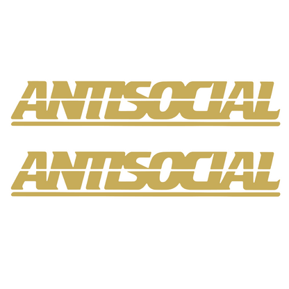 Set 2 stickere auto decorative, antisocial