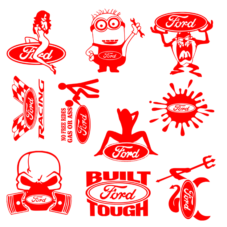 Sticker Pdf Ford Set 10 stickere Ford – Depozitul de Stickere