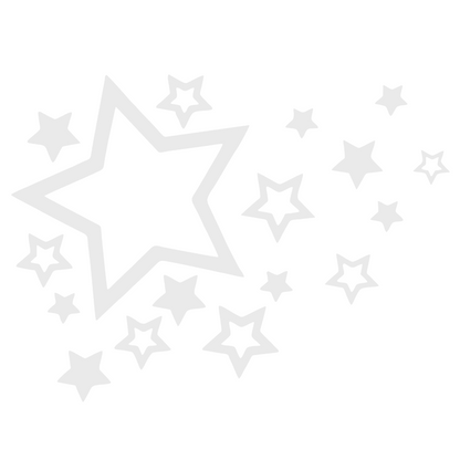 Sticker auto, rezistent, model stele cazatoare