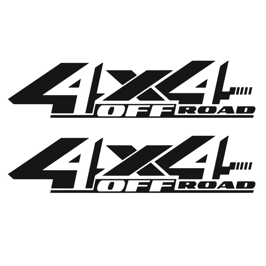 Set 2 stickere auto rezistente, 4x4 off road